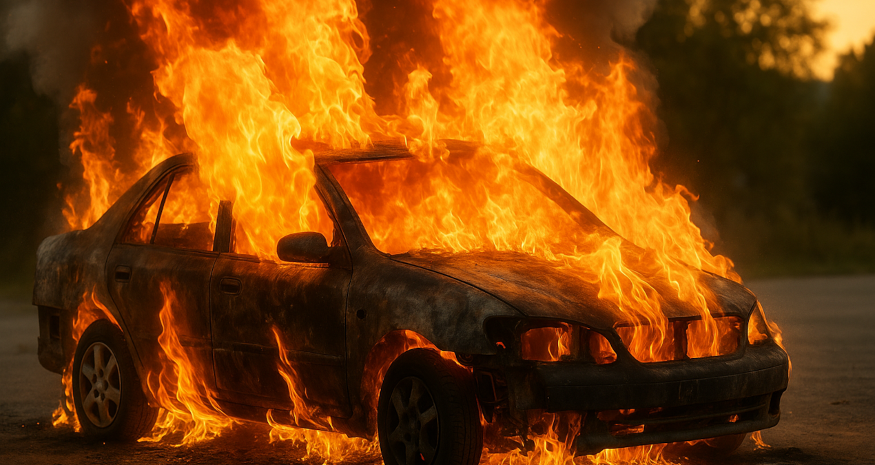 arabada unutulan su sisesi meger bu yuzden yangina neden oluyormus Ie5Yg7cy