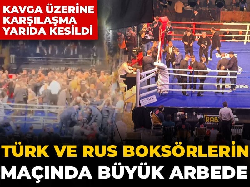 Trabzon’daki Boks Müsabakasında Çıkan Arbede Maçı Yarıda Bıraktı
